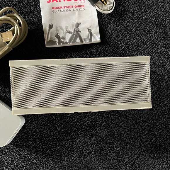 Jawbone Mini Jambox Bluetooth Portable Speaker System Gray Hex-tested & working - Picture 5 of 7